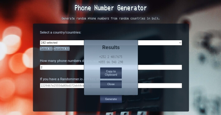 Phone Number Generator thumbnail